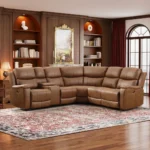 5- Seater Leather Recliner Sofa - Image 3