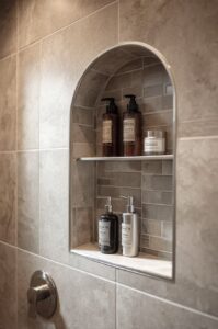 Interior Design. bathroom shower niche, shower niche, recessed shower niche, stainless steel shower niche, tileable shower niche, preformed shower niche, waterproof shower niche, double shower niche, horizontal shower niche, vertical shower niche, LED shower niche, matte black shower niche, brushed brass shower niche, stainless steel recessed niche, frameless shower niche, marble shower niche, stone shower niche, shower wall shelf niche, insert shower niche, corner shower niche, heavy duty shower niche, floating shower niche, rustproof shower niche, built in shower niche, custom shower niche.
