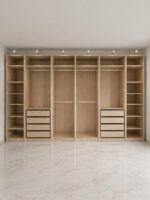 Interior Designers. Simple Built-in Wardrobe Designs For Bedrooms Create a neat and organized bedroom with simple built-in wardrobe designs that maximize storage and complement your interior. Built-in wardrobes provide a practical way to store clothes, shoes, accessories, and personal items. These wardrobes can fit directly into your bedroom layout. Moreover, they make excellent use of available wall space. With the right design, you can create a clean appearance without making the room feel crowded. Modern Built-in Wardrobe Designs Simple wardrobes focus on clean lines and practical storage. Minimalist doors can create a smooth and uncluttered appearance. Choose neutral colors for a calm bedroom atmosphere. White, beige, grey, and wood finishes remain versatile choices. Furthermore, subtle handles or handleless doors can enhance the modern appearance. Floor-to-Ceiling Bedroom Wardrobes Floor-to-ceiling wardrobes maximize vertical storage space. They provide additional room for clothes, bedding, luggage, and accessories. The upper sections can store items that are not used frequently. Meanwhile, lower sections can hold everyday clothing. As a result, your bedroom can remain more organized. Built-in Wardrobes With Smart Storage Good wardrobe design should make storage easy to access. Hanging rails provide space for shirts, dresses, jackets, and trousers. Shelves can hold folded clothes and bags. Drawers can store smaller accessories. In addition, dedicated shoe compartments can keep footwear organized. Small Bedroom Built-in Wardrobes Built-in wardrobes are especially useful in smaller bedrooms. They can use wall space efficiently without taking up unnecessary floor area. Sliding doors can save additional space. Mirrors can also create a brighter and more spacious appearance. Therefore, compact bedrooms can benefit from carefully planned wardrobe layouts. Built-in Wardrobes With Sliding Doors Sliding wardrobes provide a modern and practical solution. Their doors move horizontally instead of opening into the room. This design works well where floor space is limited. Moreover, sliding doors can feature mirrors, glass panels, wood finishes, or minimalist laminates. Key Features Simple built-in wardrobe designs Floor-to-ceiling storage options Sliding and hinged doors Adjustable shelves Hanging rails Built-in drawers Dedicated shoe storage Accessory compartments Mirror door options Modern wood and laminate finishes Handleless wardrobe options Custom sizes and layouts Custom Bedroom Wardrobe Designs Every bedroom has different dimensions and storage requirements. Therefore, custom wardrobes can provide a more precise fit. You can choose the wardrobe height, width, depth, door style, colors, and internal arrangement. Furthermore, custom layouts can make use of corners and unusual wall spaces. Stylish Wardrobe Finishes The wardrobe finish can influence the entire bedroom appearance. Wood-inspired finishes add warmth and natural character. Glossy finishes can reflect light and create a modern look. Meanwhile, matte finishes provide a softer and more understated appearance. You can also combine two finishes for additional visual interest. However, the colors should complement the existing bedroom décor. Easy Wardrobe Organization A well-planned wardrobe makes daily routines easier. Keep frequently used clothing within easy reach. Store seasonal items in higher compartments. Use drawers for smaller accessories. Furthermore, organized shelves can prevent clothing from becoming cluttered. Durable and Easy-to-Maintain Wardrobes Quality wardrobe materials can support regular daily use. Strong hinges, smooth drawer runners, and durable handles can improve long-term performance. Clean wardrobe surfaces with suitable products. Avoid excessive moisture on materials that are not moisture-resistant. Proper care helps maintain the wardrobe's appearance. Why Choose Simple Built-in Wardrobes? Simple built-in wardrobes combine practical storage with clean bedroom aesthetics. They can help reduce clutter while making better use of available space. Moreover, their customizable layouts allow you to organize belongings according to your lifestyle. You can create storage for clothing, shoes, accessories, bedding, and more. Upgrade Your Bedroom Storage Transform your bedroom with simple built-in wardrobe designs tailored to your space. Choose from sliding doors, hinged doors, mirrored panels, wood finishes, and minimalist styles. With smart internal storage and a carefully planned layout, your wardrobe can improve both organization and bedroom appearance. Ultimately, a simple built-in wardrobe provides a practical, stylish, and space-efficient storage solution.