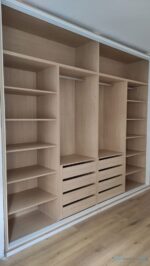 Interior Designers. Simple Built-in Wardrobe Designs For Bedrooms Create a neat and organized bedroom with simple built-in wardrobe designs that maximize storage and complement your interior. Built-in wardrobes provide a practical way to store clothes, shoes, accessories, and personal items. These wardrobes can fit directly into your bedroom layout. Moreover, they make excellent use of available wall space. With the right design, you can create a clean appearance without making the room feel crowded. Modern Built-in Wardrobe Designs Simple wardrobes focus on clean lines and practical storage. Minimalist doors can create a smooth and uncluttered appearance. Choose neutral colors for a calm bedroom atmosphere. White, beige, grey, and wood finishes remain versatile choices. Furthermore, subtle handles or handleless doors can enhance the modern appearance. Floor-to-Ceiling Bedroom Wardrobes Floor-to-ceiling wardrobes maximize vertical storage space. They provide additional room for clothes, bedding, luggage, and accessories. The upper sections can store items that are not used frequently. Meanwhile, lower sections can hold everyday clothing. As a result, your bedroom can remain more organized. Built-in Wardrobes With Smart Storage Good wardrobe design should make storage easy to access. Hanging rails provide space for shirts, dresses, jackets, and trousers. Shelves can hold folded clothes and bags. Drawers can store smaller accessories. In addition, dedicated shoe compartments can keep footwear organized. Small Bedroom Built-in Wardrobes Built-in wardrobes are especially useful in smaller bedrooms. They can use wall space efficiently without taking up unnecessary floor area. Sliding doors can save additional space. Mirrors can also create a brighter and more spacious appearance. Therefore, compact bedrooms can benefit from carefully planned wardrobe layouts. Built-in Wardrobes With Sliding Doors Sliding wardrobes provide a modern and practical solution. Their doors move horizontally instead of opening into the room. This design works well where floor space is limited. Moreover, sliding doors can feature mirrors, glass panels, wood finishes, or minimalist laminates. Key Features Simple built-in wardrobe designs Floor-to-ceiling storage options Sliding and hinged doors Adjustable shelves Hanging rails Built-in drawers Dedicated shoe storage Accessory compartments Mirror door options Modern wood and laminate finishes Handleless wardrobe options Custom sizes and layouts Custom Bedroom Wardrobe Designs Every bedroom has different dimensions and storage requirements. Therefore, custom wardrobes can provide a more precise fit. You can choose the wardrobe height, width, depth, door style, colors, and internal arrangement. Furthermore, custom layouts can make use of corners and unusual wall spaces. Stylish Wardrobe Finishes The wardrobe finish can influence the entire bedroom appearance. Wood-inspired finishes add warmth and natural character. Glossy finishes can reflect light and create a modern look. Meanwhile, matte finishes provide a softer and more understated appearance. You can also combine two finishes for additional visual interest. However, the colors should complement the existing bedroom décor. Easy Wardrobe Organization A well-planned wardrobe makes daily routines easier. Keep frequently used clothing within easy reach. Store seasonal items in higher compartments. Use drawers for smaller accessories. Furthermore, organized shelves can prevent clothing from becoming cluttered. Durable and Easy-to-Maintain Wardrobes Quality wardrobe materials can support regular daily use. Strong hinges, smooth drawer runners, and durable handles can improve long-term performance. Clean wardrobe surfaces with suitable products. Avoid excessive moisture on materials that are not moisture-resistant. Proper care helps maintain the wardrobe's appearance. Why Choose Simple Built-in Wardrobes? Simple built-in wardrobes combine practical storage with clean bedroom aesthetics. They can help reduce clutter while making better use of available space. Moreover, their customizable layouts allow you to organize belongings according to your lifestyle. You can create storage for clothing, shoes, accessories, bedding, and more. Upgrade Your Bedroom Storage Transform your bedroom with simple built-in wardrobe designs tailored to your space. Choose from sliding doors, hinged doors, mirrored panels, wood finishes, and minimalist styles. With smart internal storage and a carefully planned layout, your wardrobe can improve both organization and bedroom appearance. Ultimately, a simple built-in wardrobe provides a practical, stylish, and space-efficient storage solution.