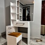Interior Design. dressing tables, vanity dressing table, modern dressing table, makeup dressing table, dressing table with mirror, dressing table with LED mirror, lighted mirror dressing table, dressing table with drawers, floating dressing table, wall mounted dressing table, compact dressing table, small dressing table, large dressing table, bedroom dressing table, walk in closet dressing table, wooden dressing table, white dressing table, black dressing table, marble top dressing table, glass top dressing table, mirrored dressing table, vanity table with stool, corner dressing table, luxury dressing table, custom dressing table.