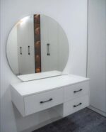 Interior Design. floating dressing table, wall mounted dressing table, floating vanity table, modern floating dressing table, floating makeup vanity, space saving dressing table, wall hung dressing table, floating vanity with mirror, LED mirror floating dressing table, wooden floating dressing table, floating dressing table with drawers, compact floating dressing table, minimalist floating vanity, floating dressing console, wall mounted vanity table with storage, white floating dressing table, gloss floating dressing table, floating corner dressing table, luxury floating vanity table, sleek wall mounted dressing table, floating makeup console with drawer, wall mounted vanity shelf, floating bedroom vanity unit, modern wall mounted dressing table design, custom floating vanity drawer.