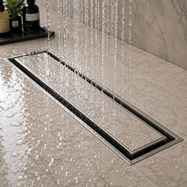 Linear Shower Drainage Interior Design. linear shower drainage, linear shower drain, trench shower drain, stainless steel linear shower drain, tile-in linear shower drain, tile insert linear drain, frameless linear shower drain, side outlet linear shower drain, center outlet linear shower drain, low profile linear shower drain, wet room linear drain, level threshold shower drain, brushed brass linear shower drain, matte black linear shower drain, brushed stainless steel linear drain, gold linear shower drain, heavy duty linear shower drain, linear floor drain with hair strainer, floor to wall linear shower drain, long shower drain channel, continuous shower drain grate, modern linear shower channel, shower gutter drain, custom length linear shower drain, odor proof linear shower drain.